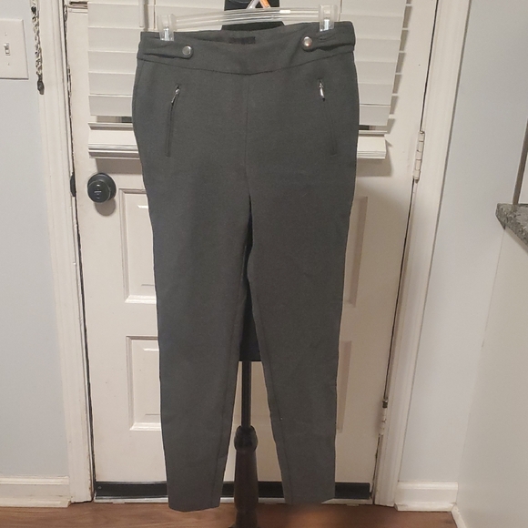 Rekucci Pants - Rekucci Women's Charcoal Slim Ponte Trousers